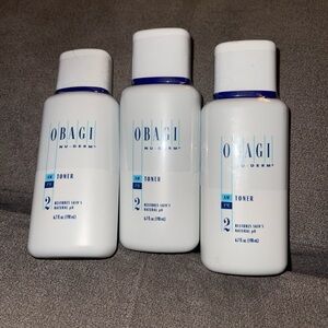 BRAND NEW! (3) OBAGI NU-DERM 2 AM/PM TONER BUNDLE 6.7 FL OZ